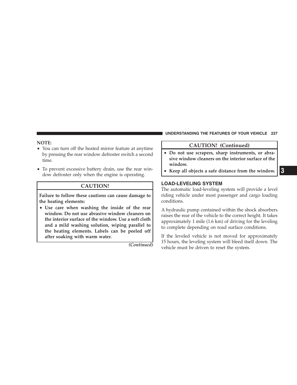 Load-leveling system | Dodge 2009 Caravan User Manual | Page 229 / 535