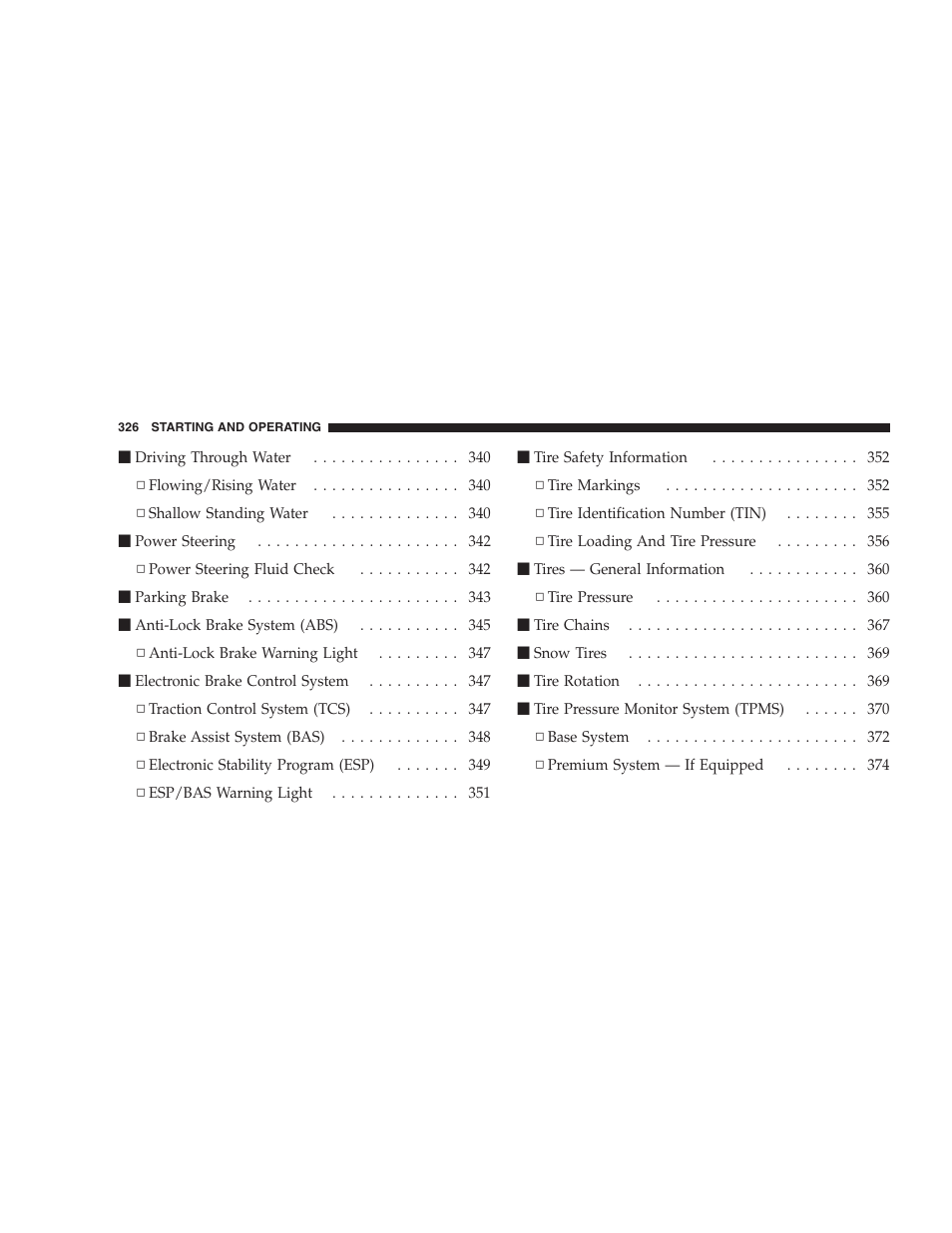 Dodge 2009 Caravan User Manual | Page 328 / 535