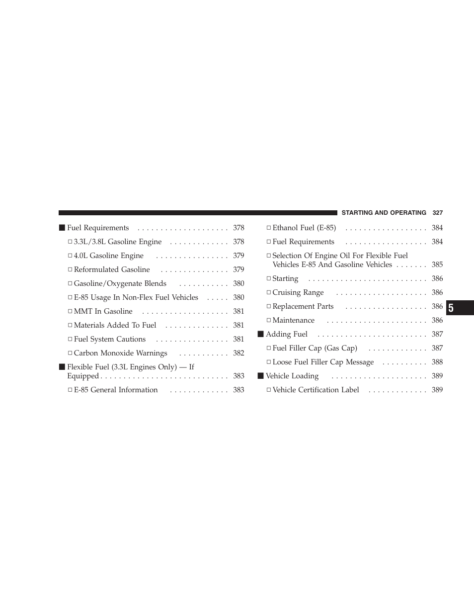 Dodge 2009 Caravan User Manual | Page 329 / 535