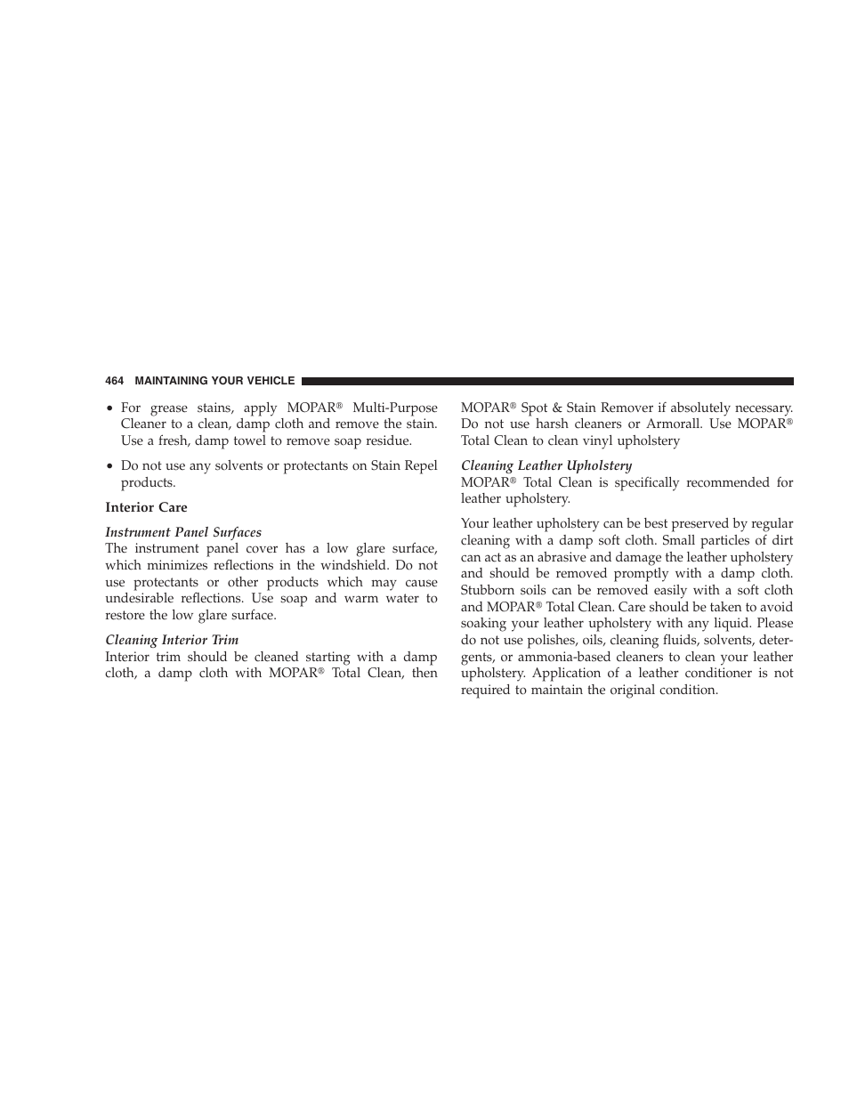 Dodge 2009 Caravan User Manual | Page 466 / 535