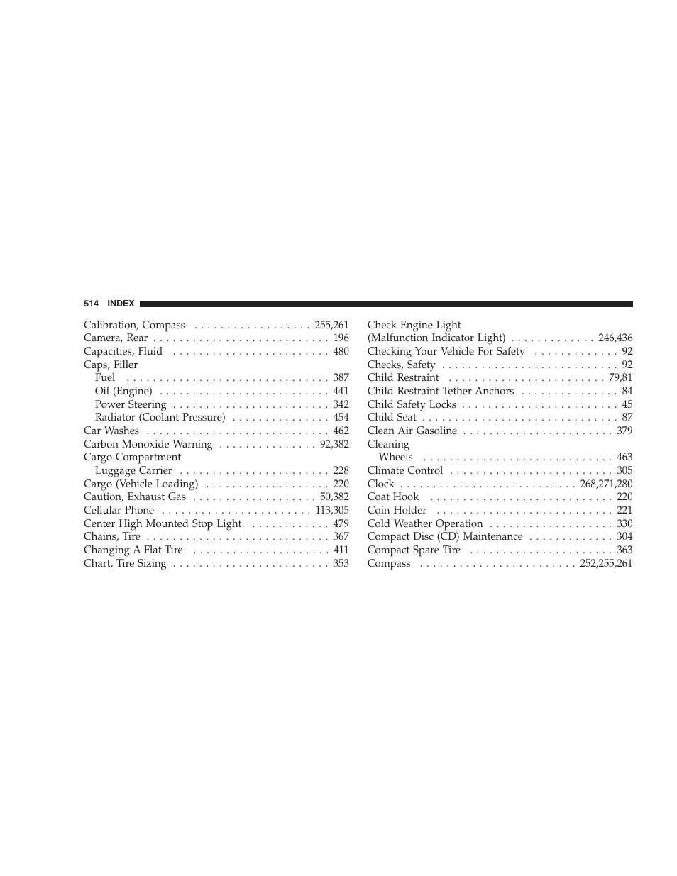 Dodge 2009 Caravan User Manual | Page 516 / 535