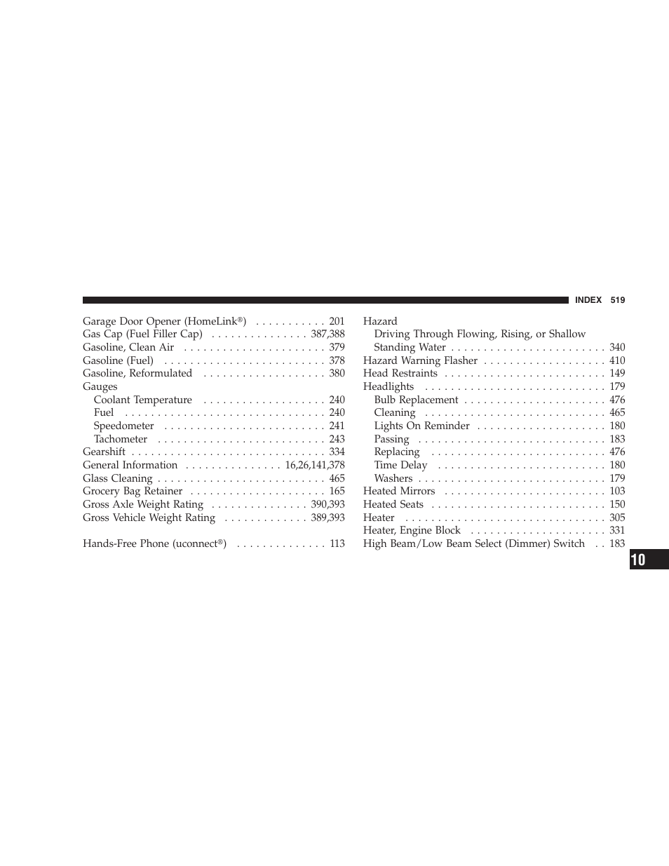 Dodge 2009 Caravan User Manual | Page 521 / 535