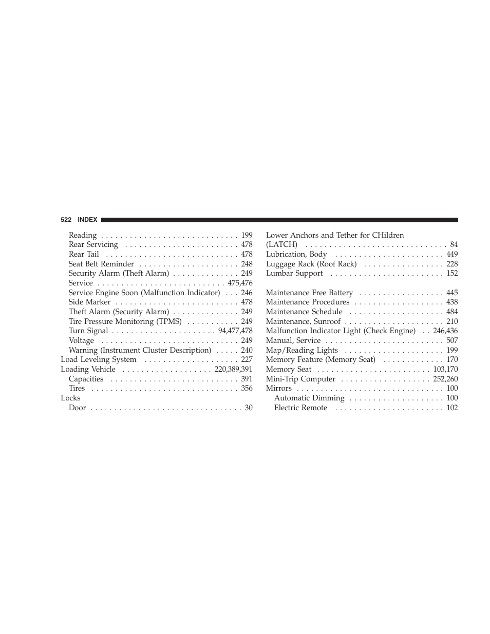 Dodge 2009 Caravan User Manual | Page 524 / 535