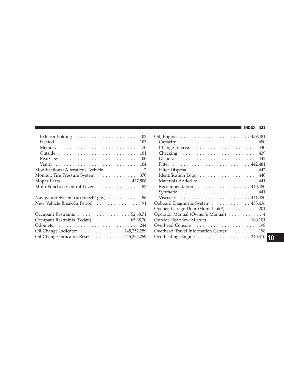 Dodge 2009 Caravan User Manual | Page 525 / 535