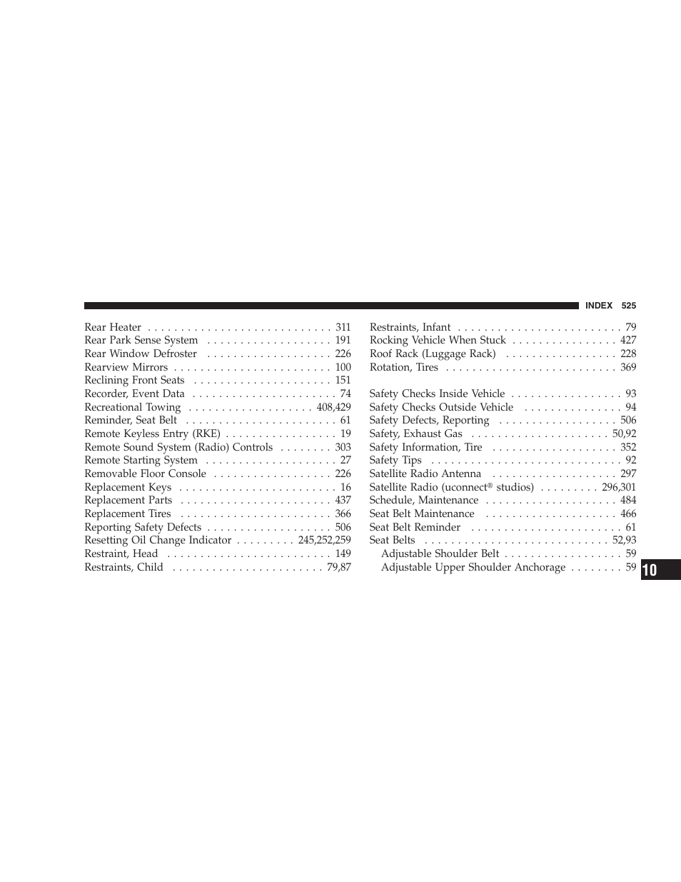 Dodge 2009 Caravan User Manual | Page 527 / 535