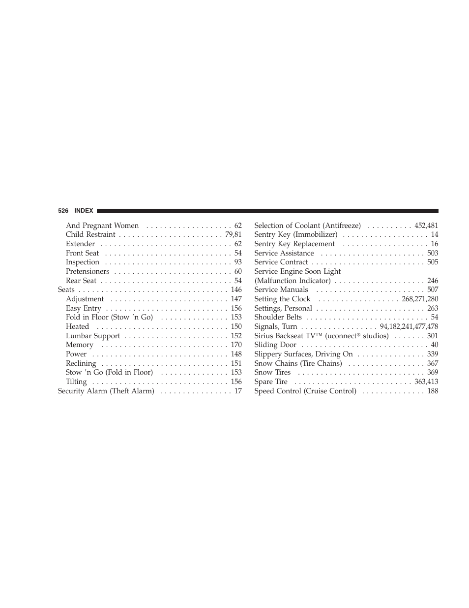Dodge 2009 Caravan User Manual | Page 528 / 535