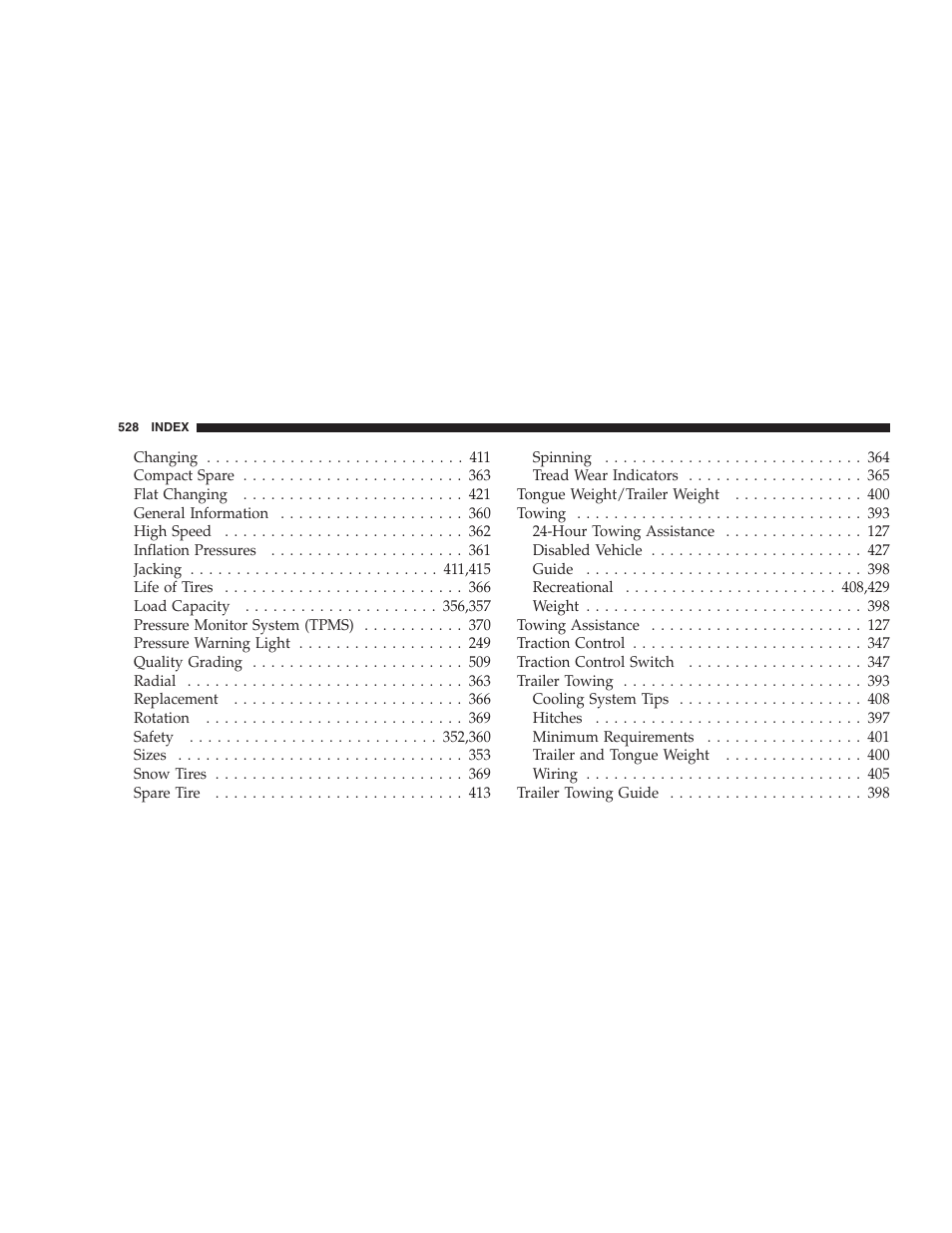 Dodge 2009 Caravan User Manual | Page 530 / 535