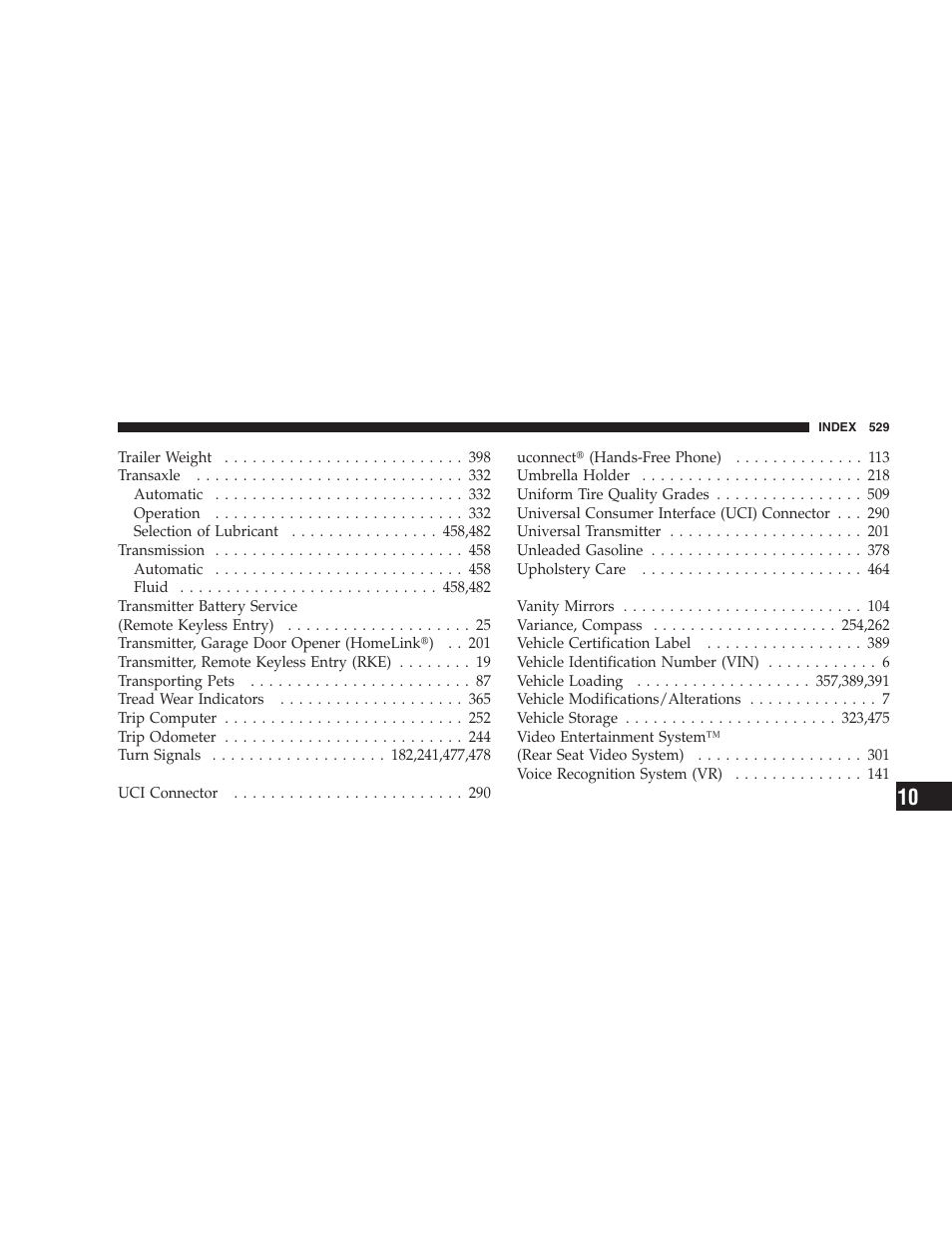 Dodge 2009 Caravan User Manual | Page 531 / 535