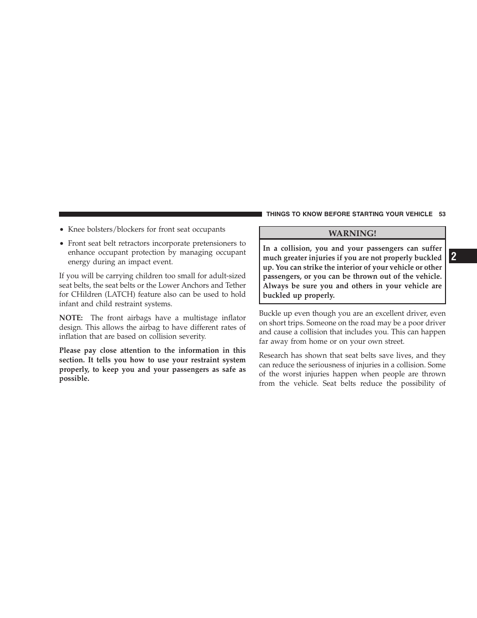 Dodge 2009 Caravan User Manual | Page 55 / 535