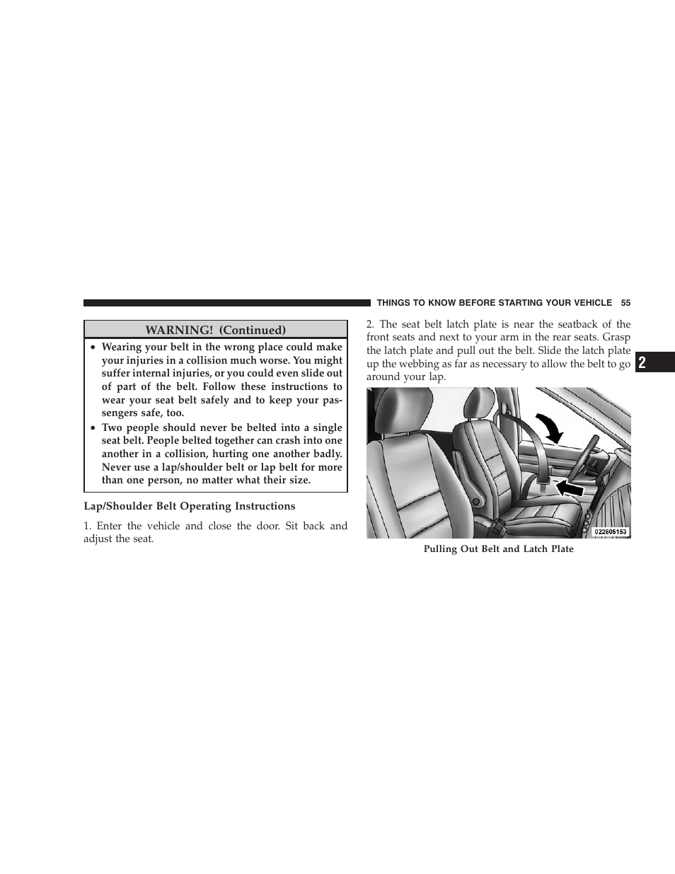 Dodge 2009 Caravan User Manual | Page 57 / 535