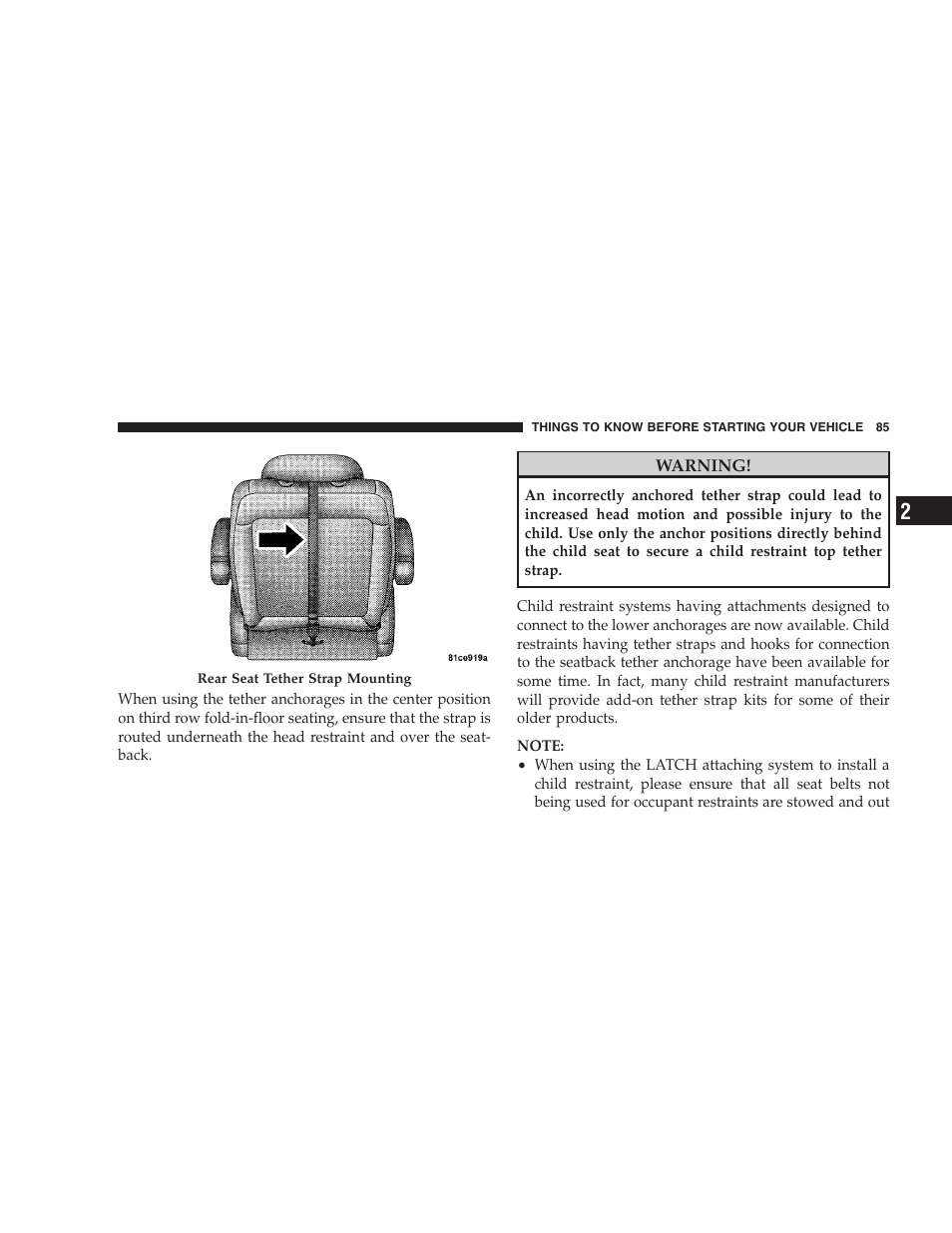 Dodge 2009 Caravan User Manual | Page 87 / 535