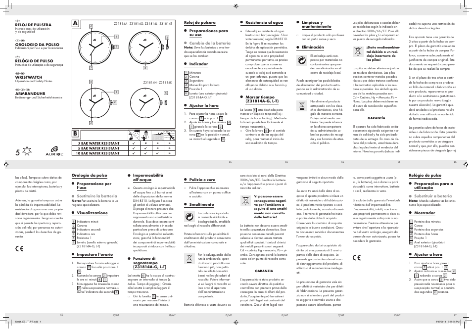 Auriol Z31814 User Manual | 2 pages