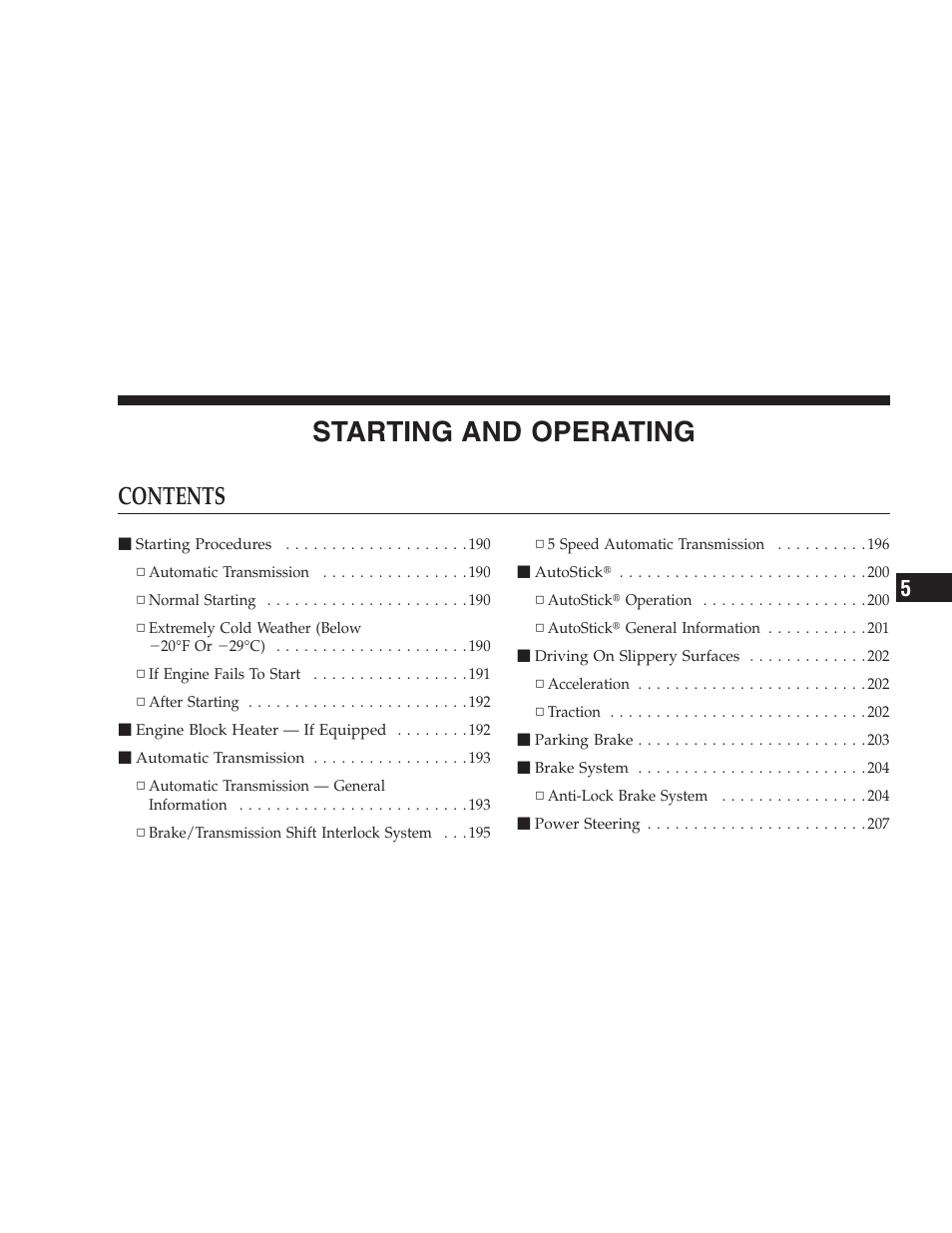 Dodge 2007 Charger SRT8 User Manual | Page 187 / 352