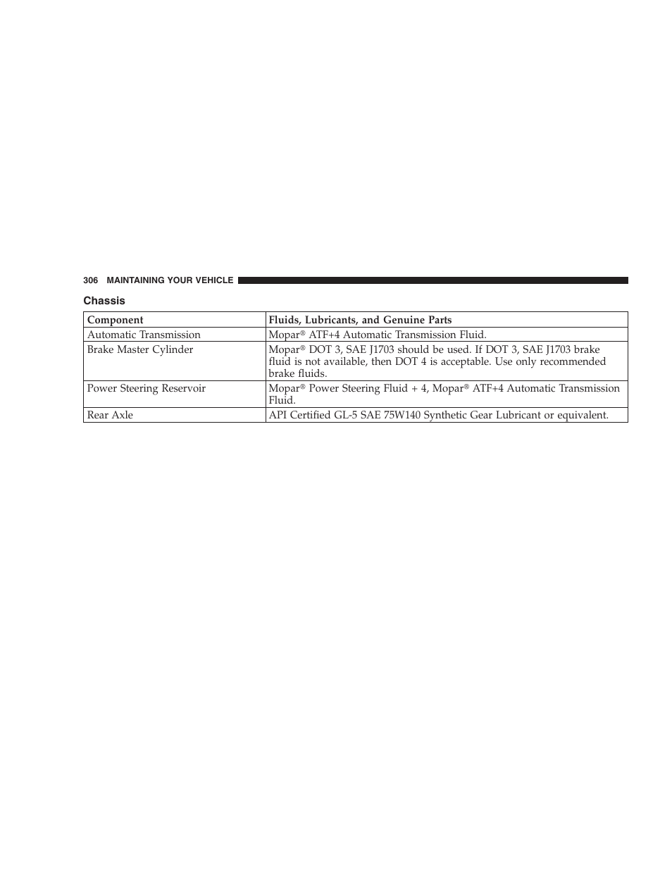 Chassis | Dodge 2007 Charger SRT8 User Manual | Page 306 / 352