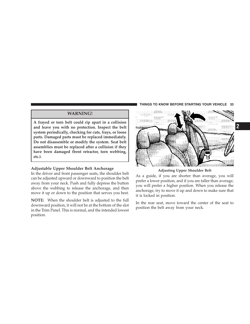 Dodge 2007 Charger SRT8 User Manual | Page 33 / 352