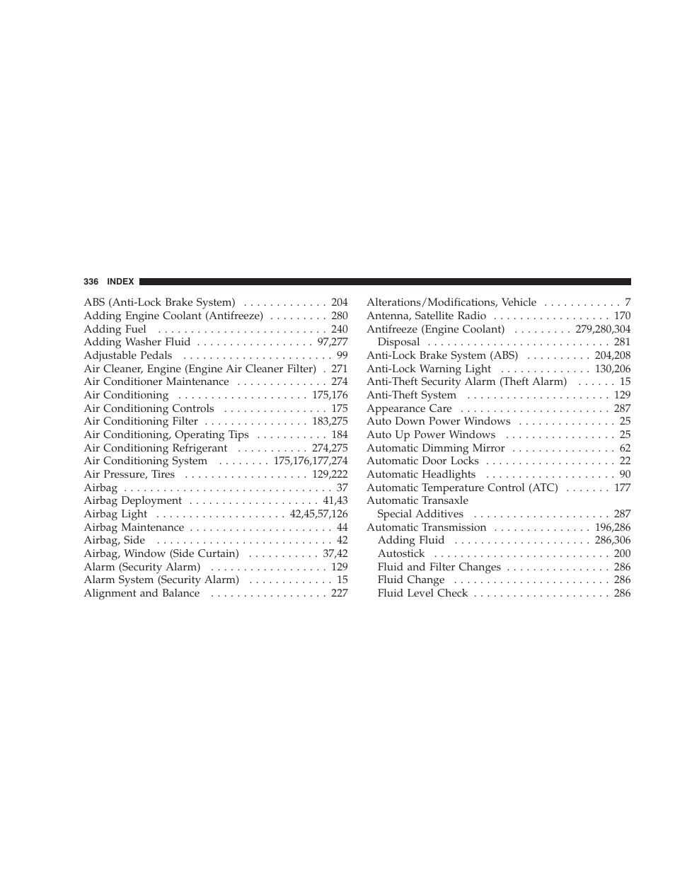 Dodge 2007 Charger SRT8 User Manual | Page 336 / 352