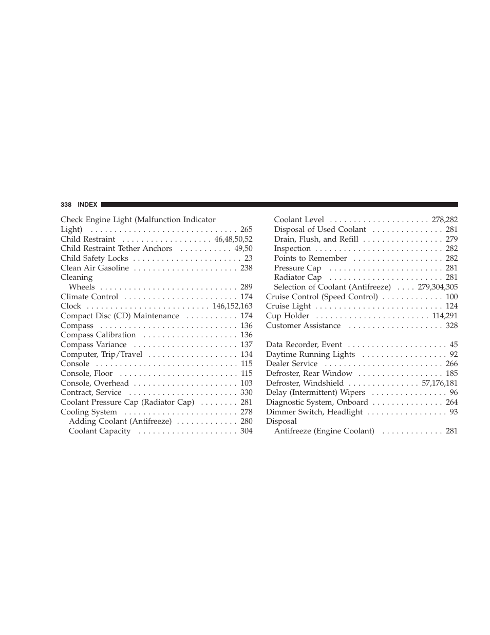 Dodge 2007 Charger SRT8 User Manual | Page 338 / 352