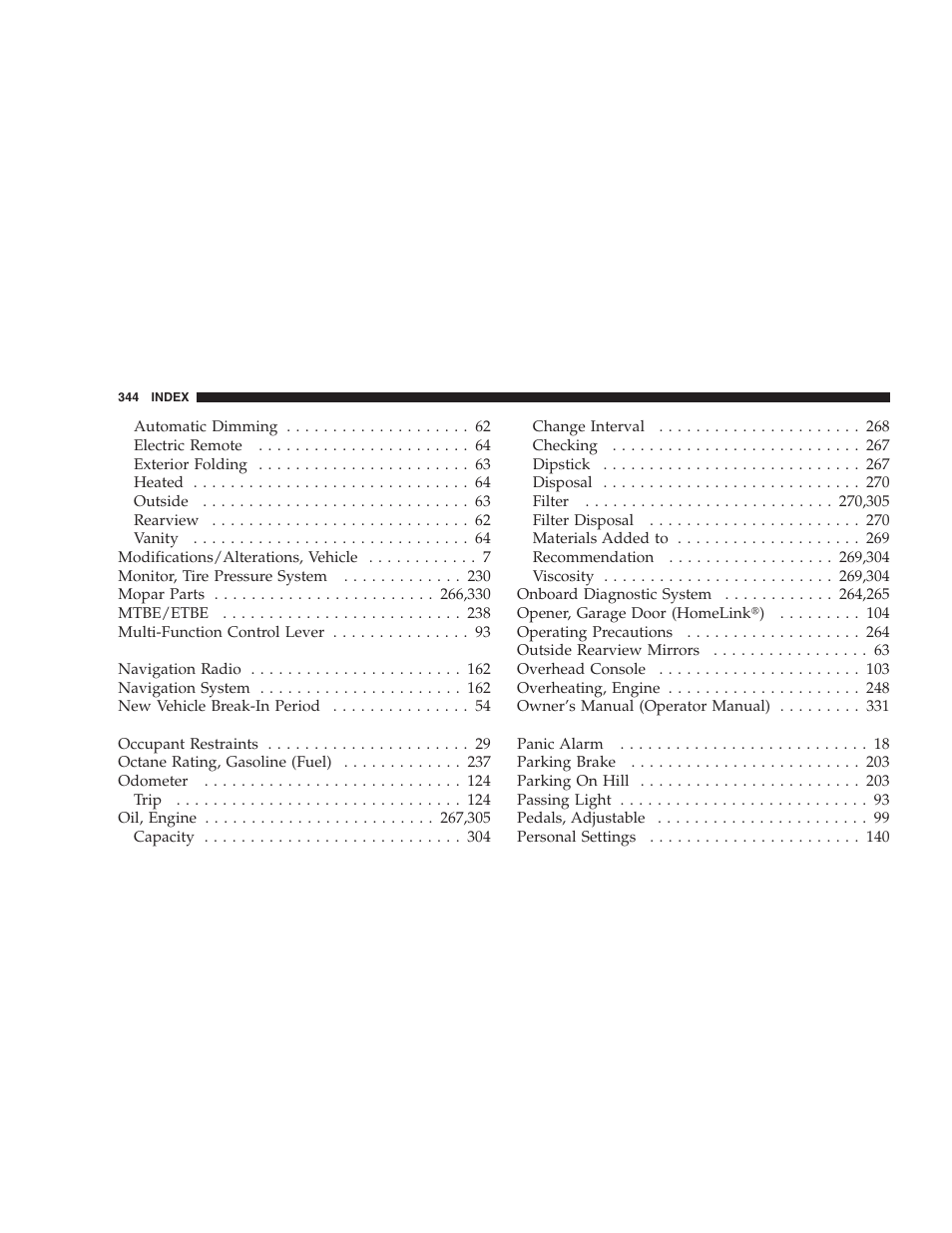 Dodge 2007 Charger SRT8 User Manual | Page 344 / 352