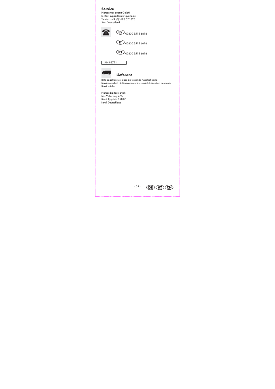 Auriol 1-LD3794-1 User Manual | Page 36 / 37