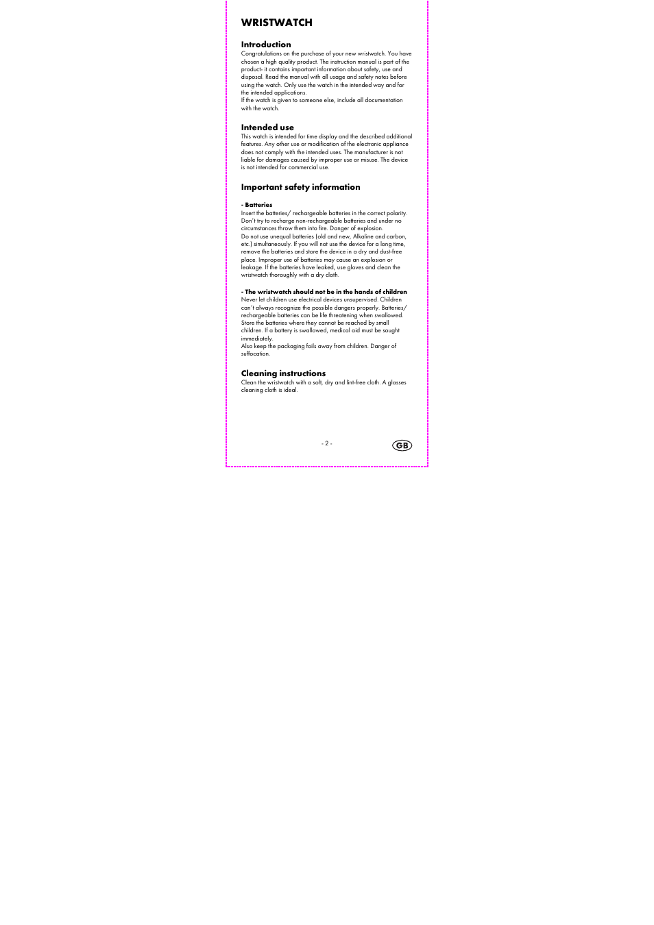 Wristwatch | Auriol 1-LD3794-1 User Manual | Page 4 / 47