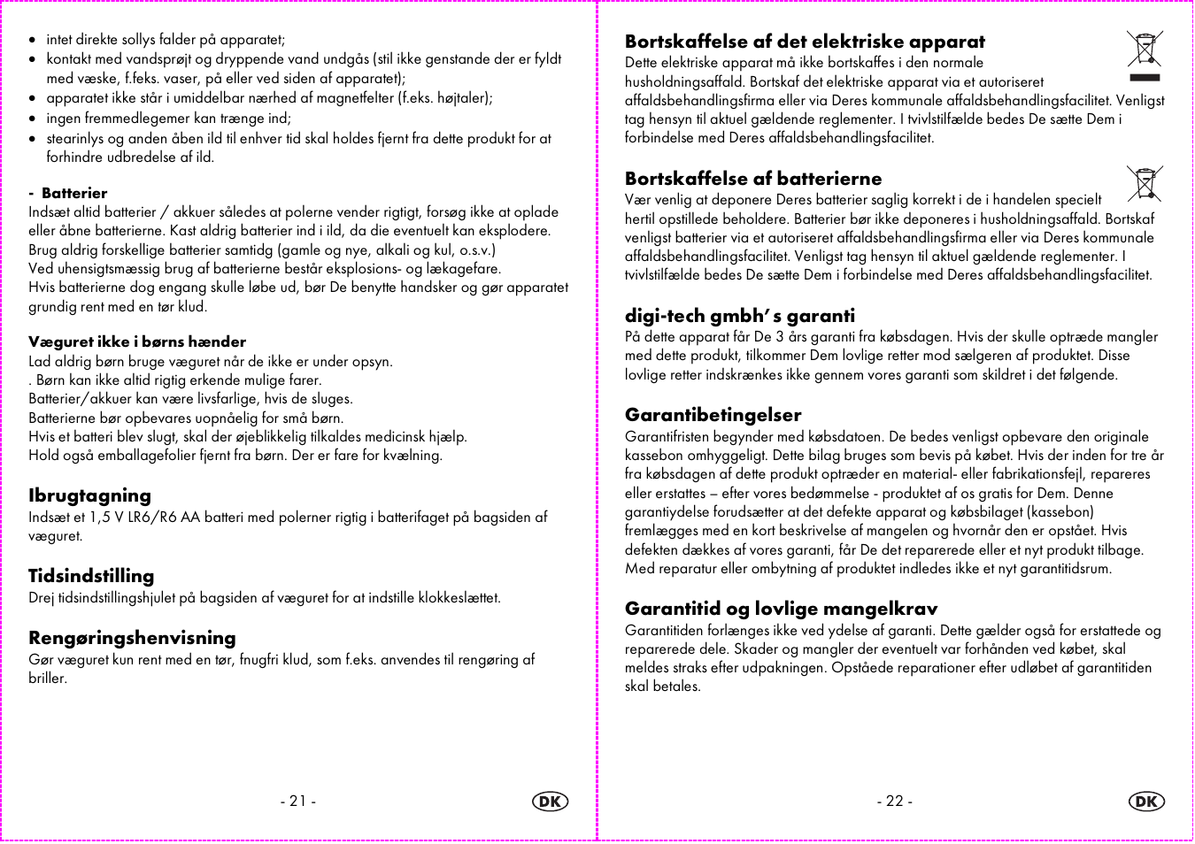 Auriol 4-LD3584 User Manual | Page 12 / 23