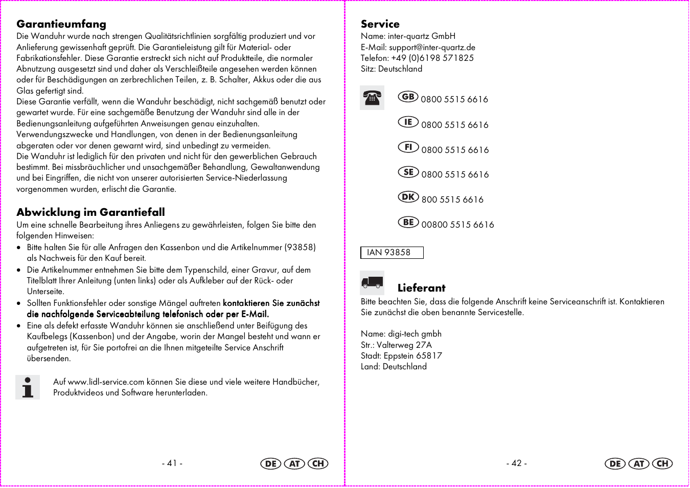 Auriol 4-LD3584 User Manual | Page 22 / 23