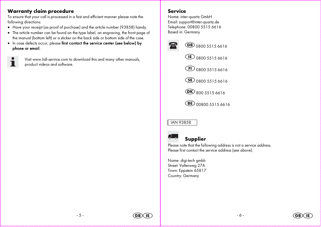 Auriol 4-LD3584 User Manual | Page 4 / 23