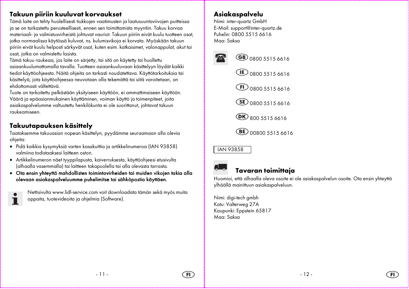 Auriol 4-LD3584 User Manual | Page 7 / 23