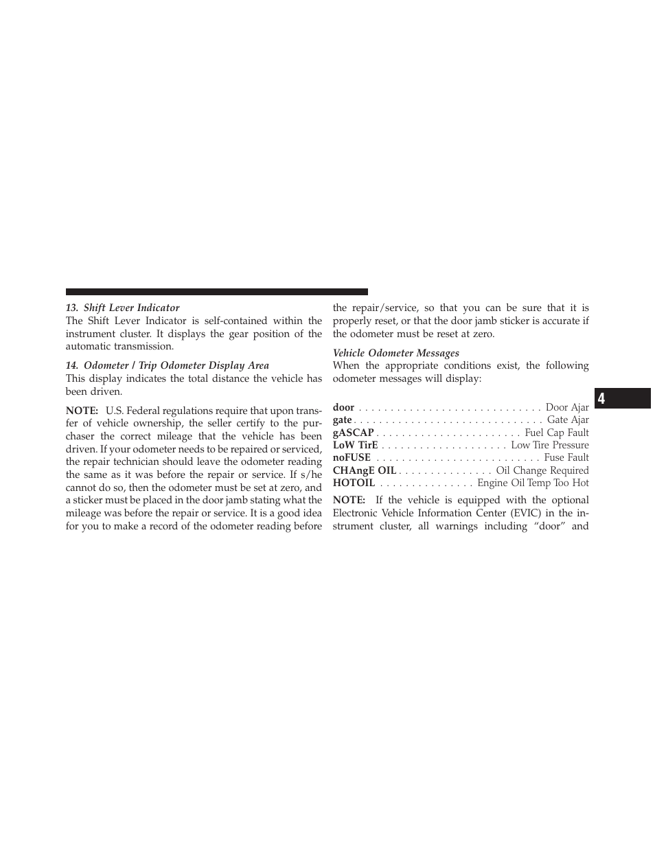 Dodge 2010 Caliber User Manual | Page 198 / 484