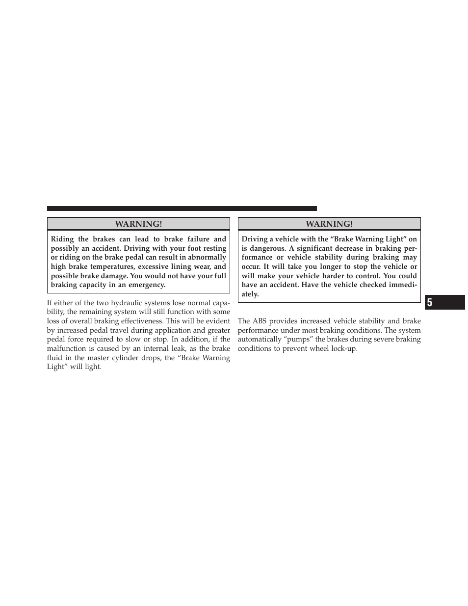 Anti-lock brake system (abs) | Dodge 2010 Caliber User Manual | Page 312 / 484