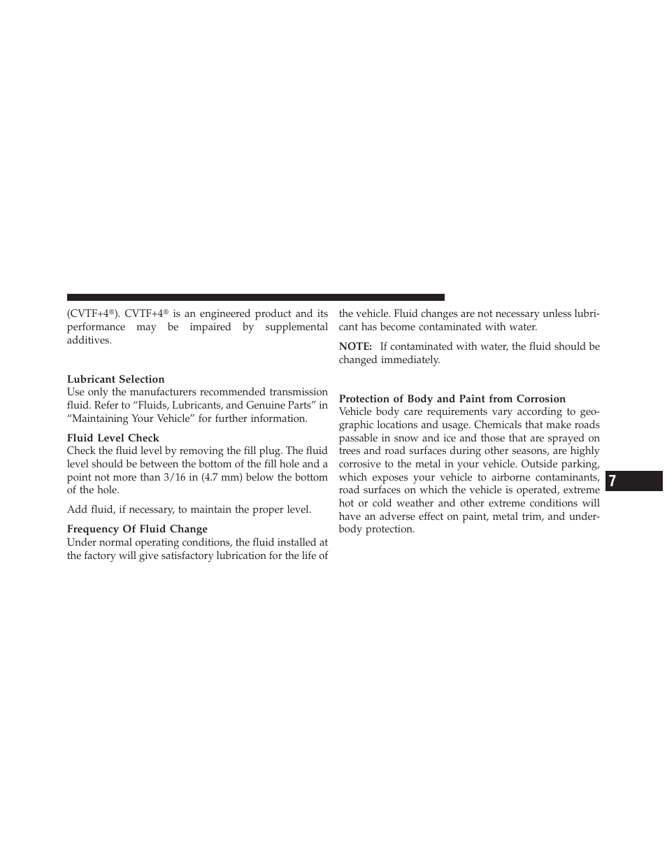 Manual transmission – if equipped, Appearance care and protection from corrosion, Appearance care and protection from | Corrosion | Dodge 2010 Caliber User Manual | Page 418 / 484