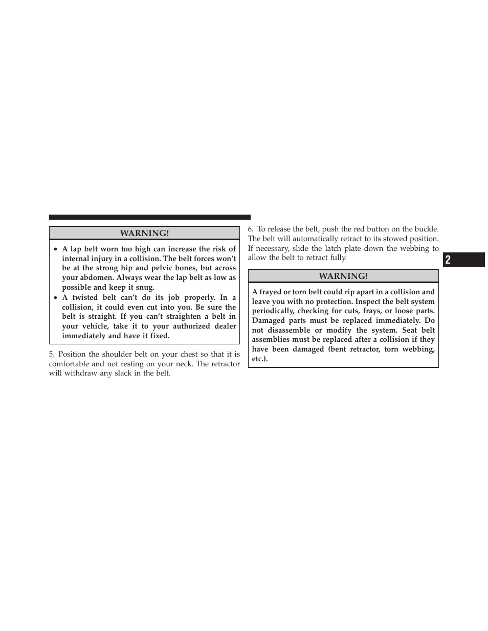 Dodge 2010 Caliber User Manual | Page 44 / 484