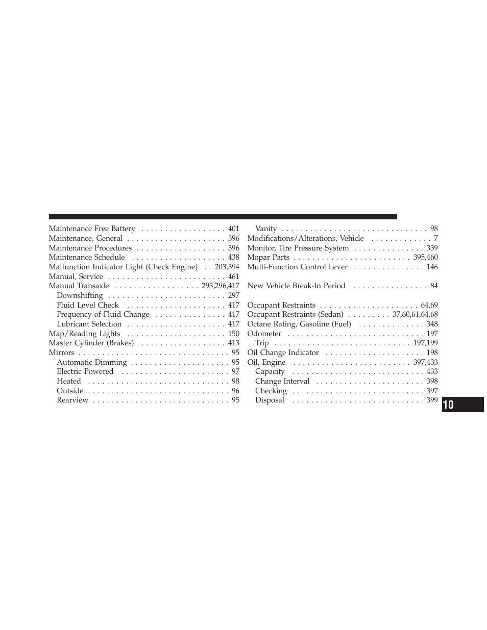 Dodge 2010 Caliber User Manual | Page 476 / 484