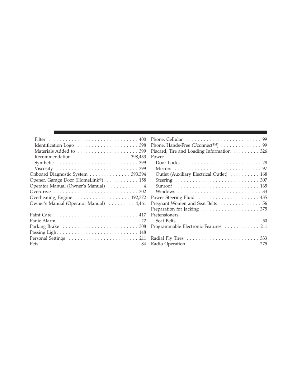 Dodge 2010 Caliber User Manual | Page 477 / 484