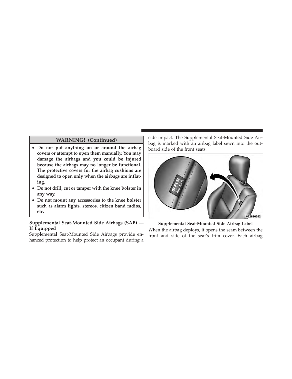 Dodge 2010 Caliber User Manual | Page 61 / 484