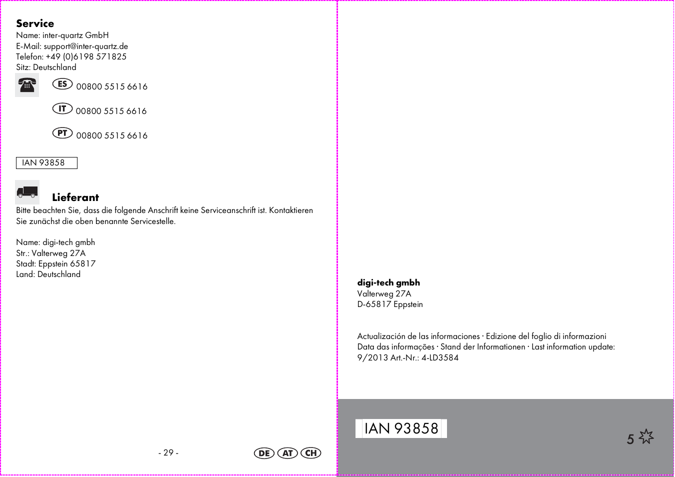 Auriol 4-LD3584 User Manual | Page 16 / 16