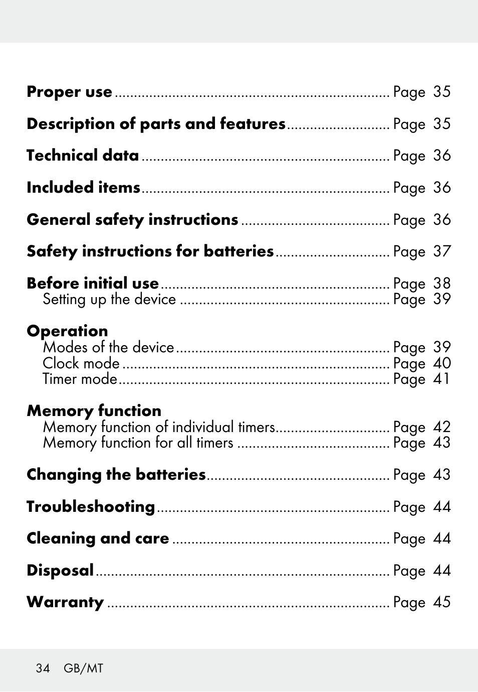 Auriol Z31793 User Manual | Page 34 / 61