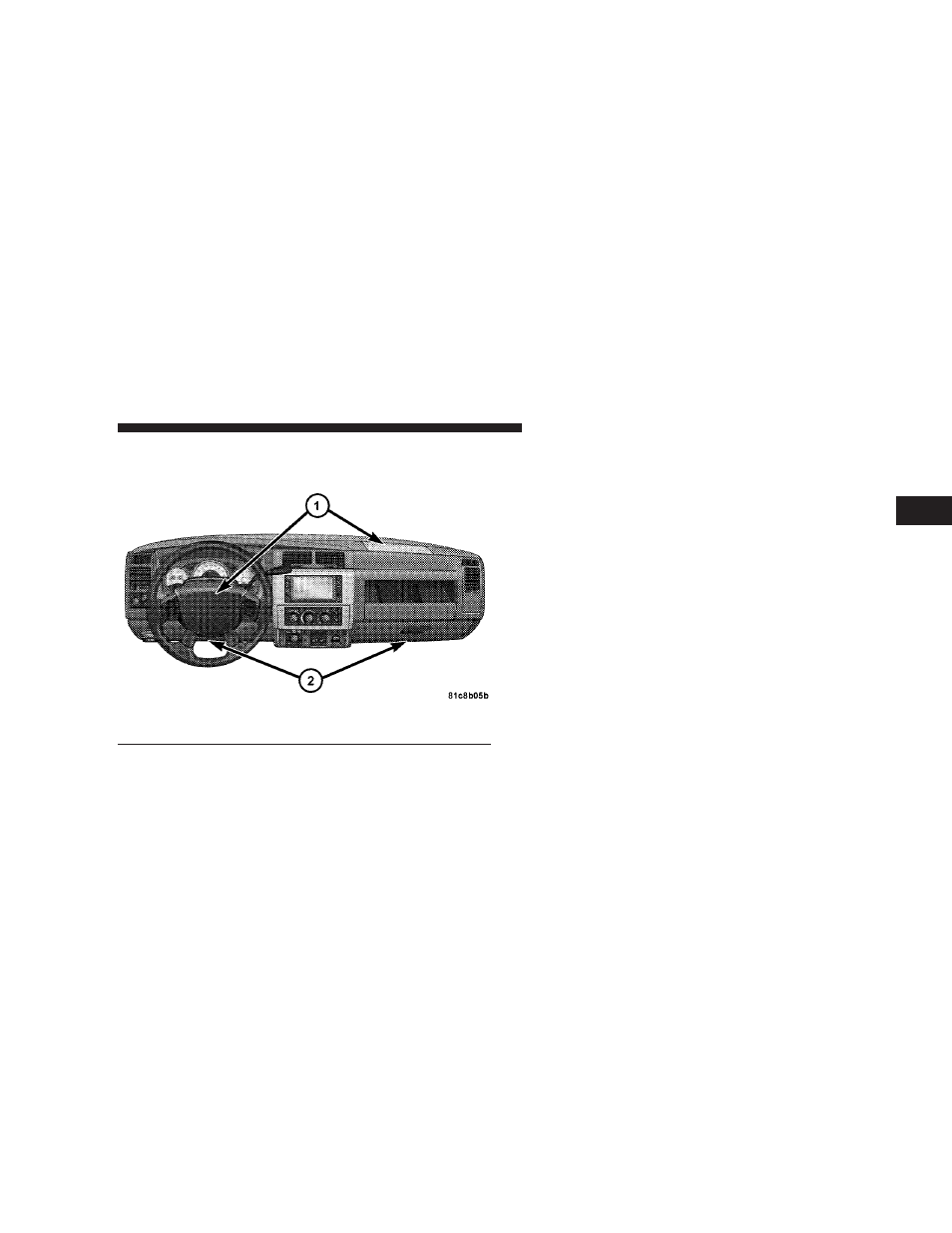 Driver and right front passenger supplemental, Restraint system (srs) – airbags | Dodge 2008 Dakota User Manual | Page 45 / 426