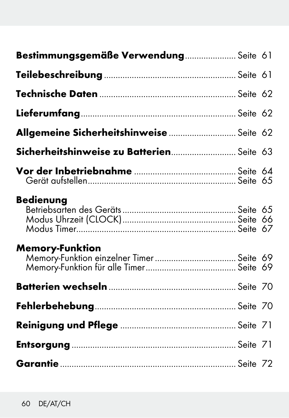 Auriol Z31793 User Manual | Page 60 / 74