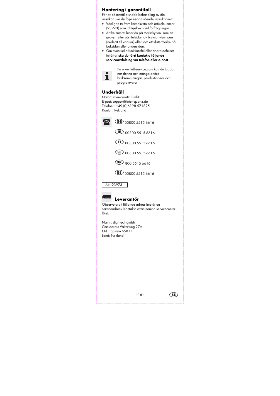 Auriol 2-LD3614-8 User Manual | Page 18 / 41