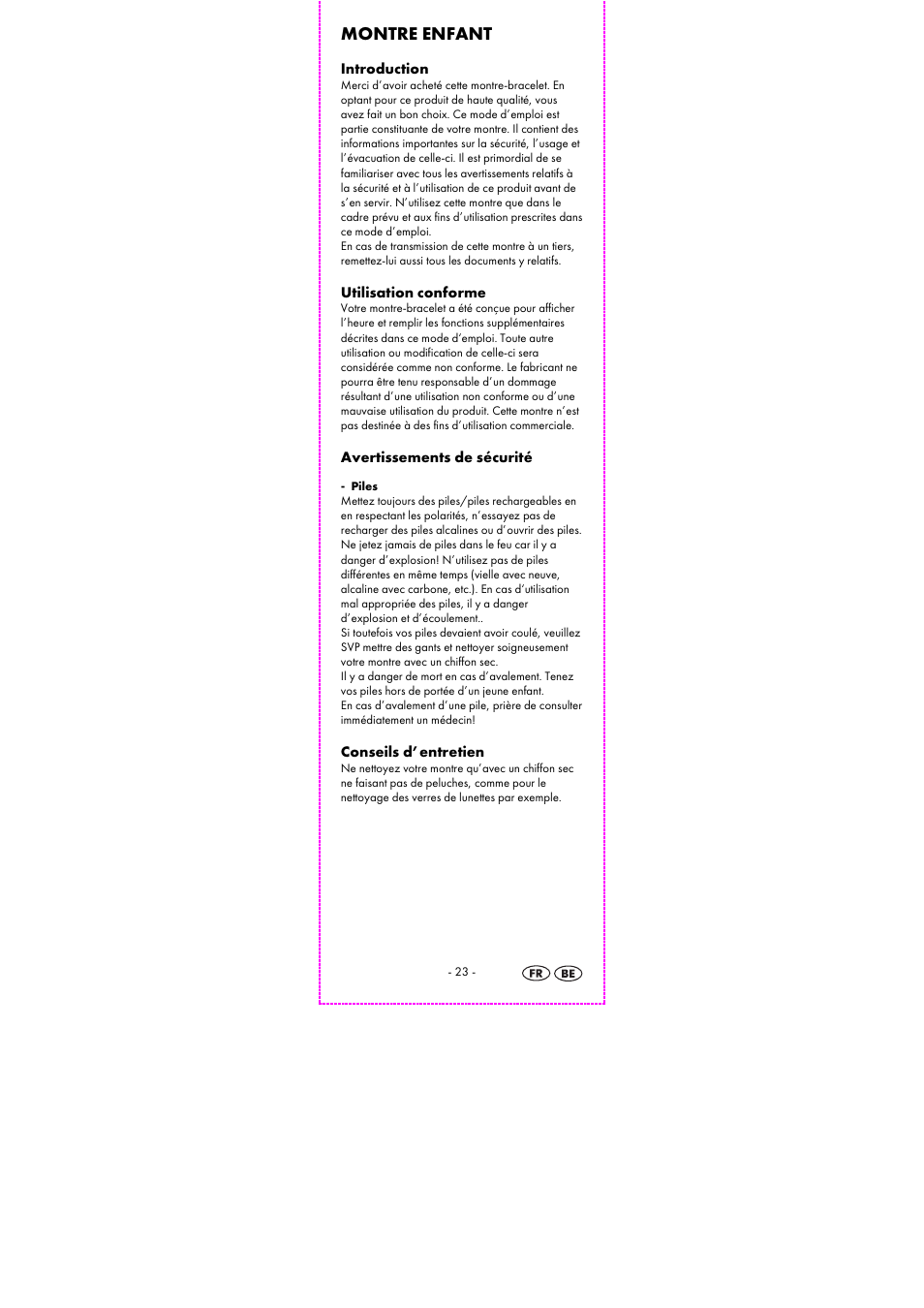 Montre enfant | Auriol 2-LD3614-8 User Manual | Page 25 / 41
