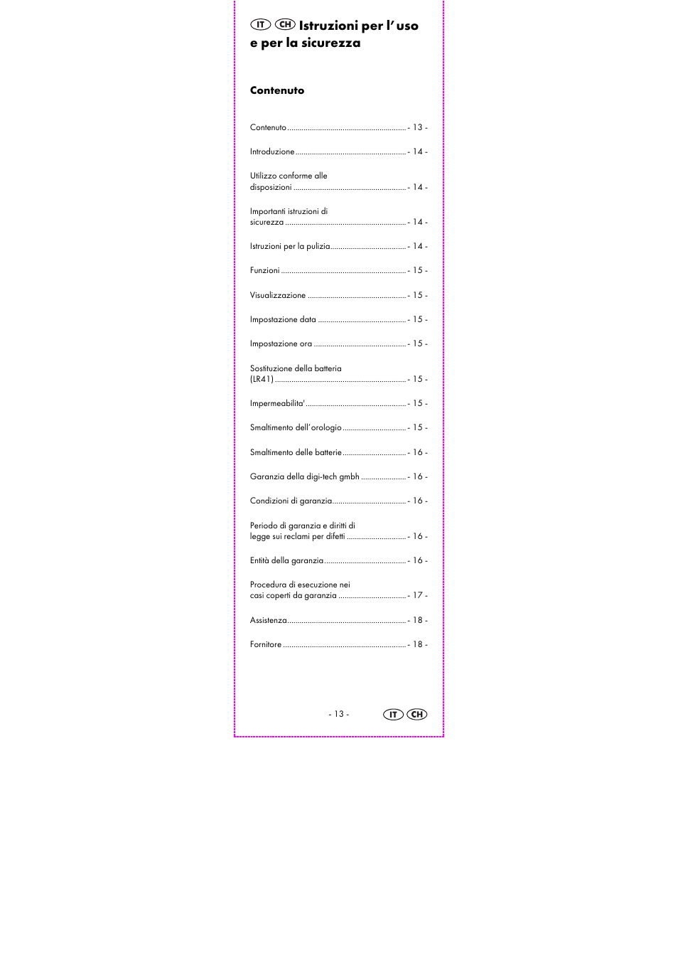 Istruzioni per l’uso e per la sicurezza | Auriol 2-LD3614-8 User Manual | Page 15 / 31