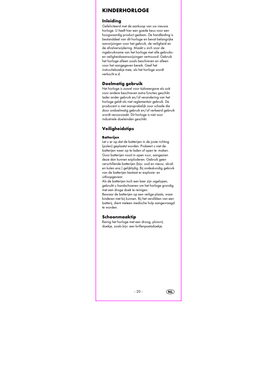 Kinderhorloge | Auriol 2-LD3614-8 User Manual | Page 22 / 31