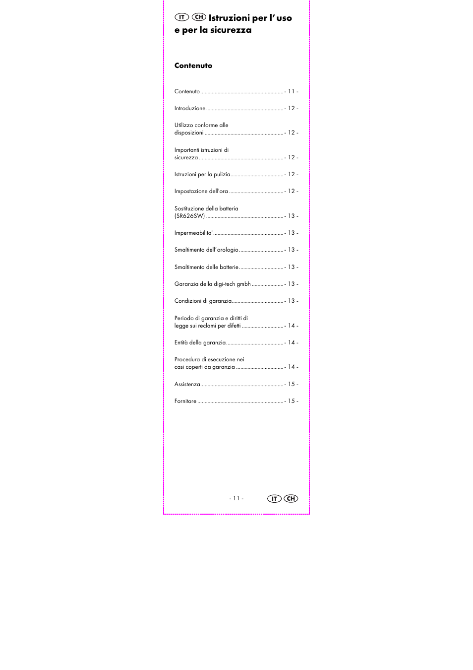 Istruzioni per l’uso e per la sicurezza | Auriol 2-LD3614-1-7 User Manual | Page 13 / 28