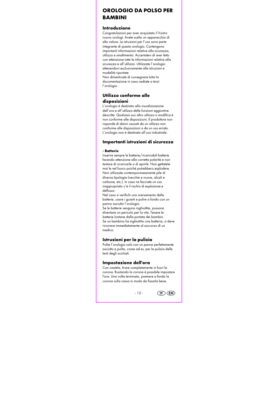 Orologio da polso per bambini | Auriol 2-LD3614-1-7 User Manual | Page 14 / 28