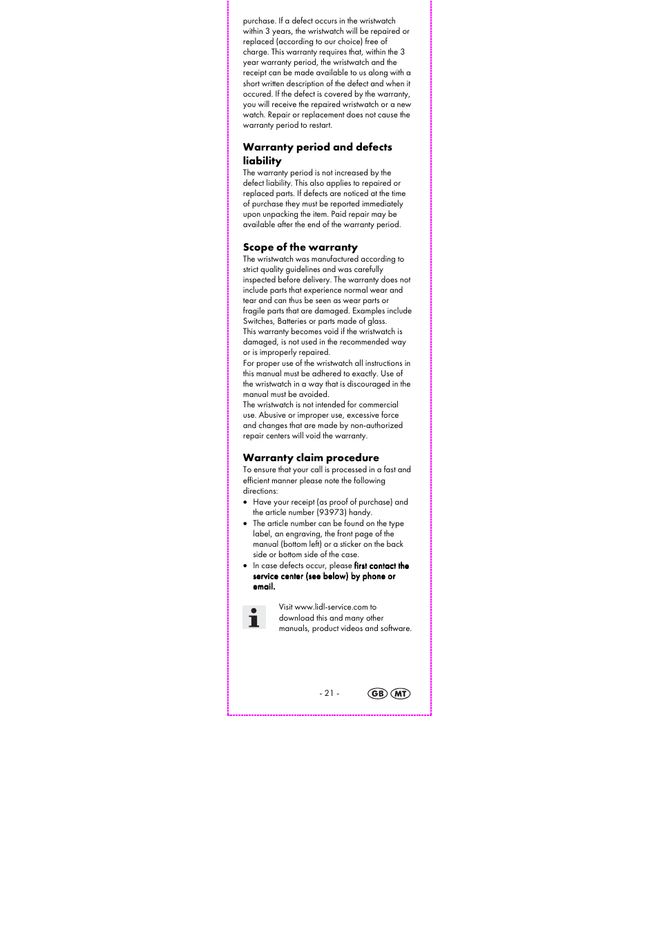 Auriol 2-LD3614-8 User Manual | Page 23 / 31