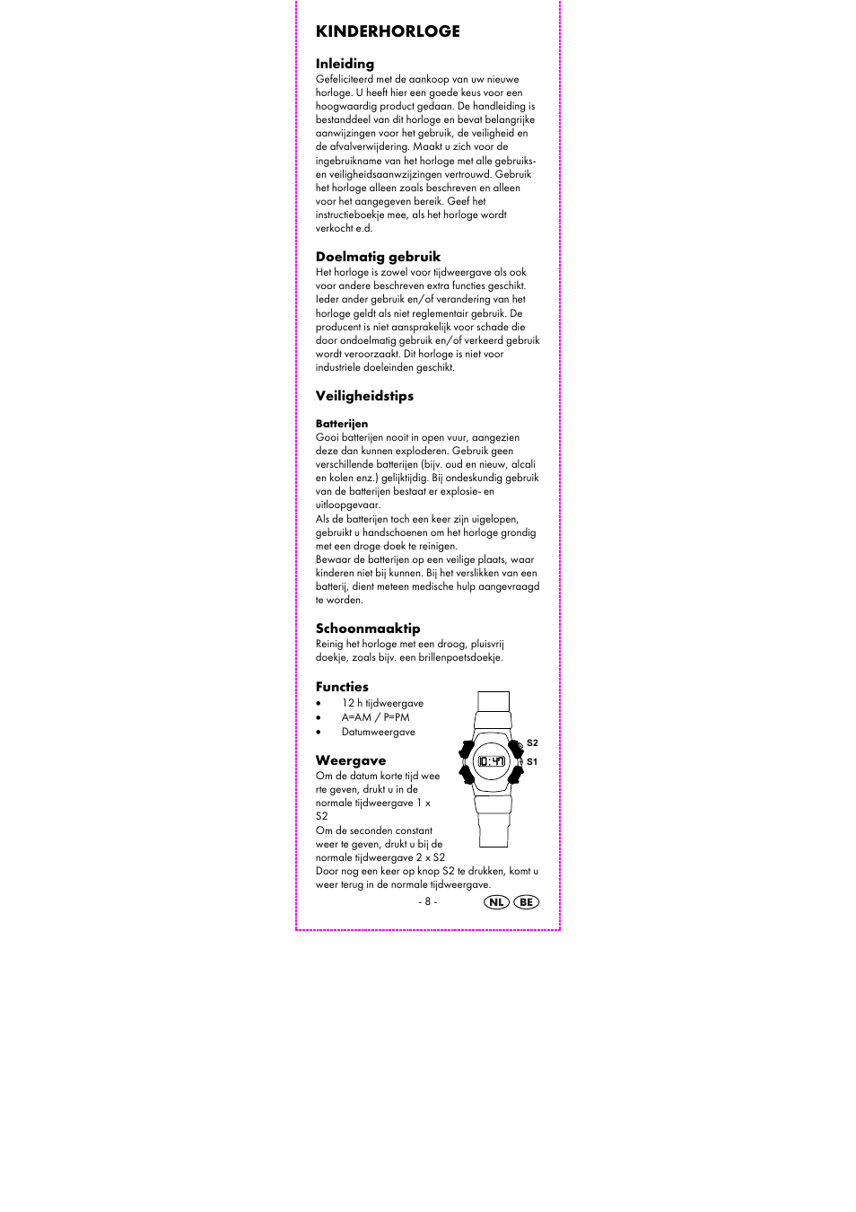 Kinderhorloge | Auriol 2-LD3614-8 User Manual | Page 10 / 25