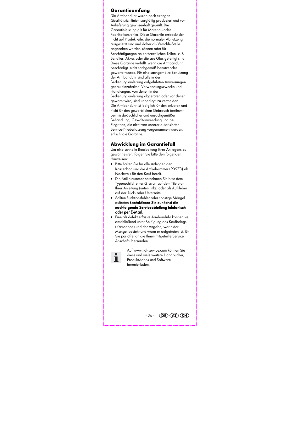 Auriol 2-LD3614-8 User Manual | Page 38 / 40