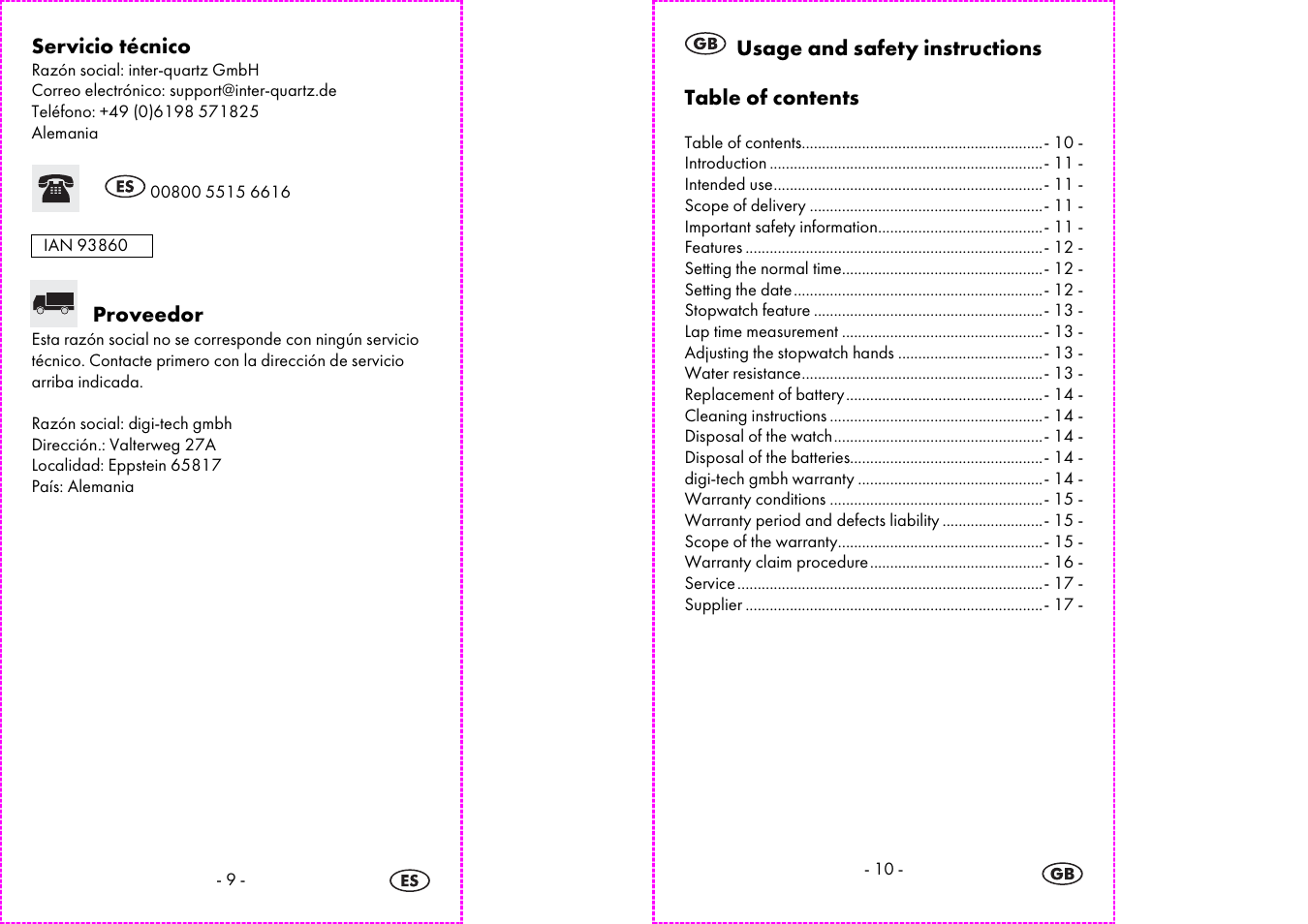 Auriol 2-LD3564 User Manual | Page 6 / 15