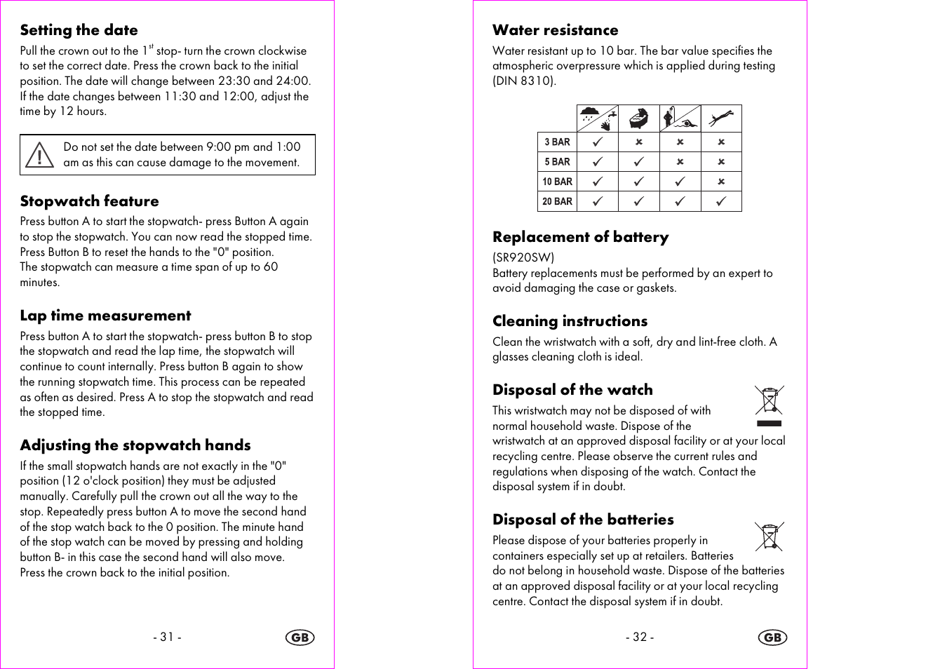 Auriol 2-LD3564 User Manual | Page 17 / 20